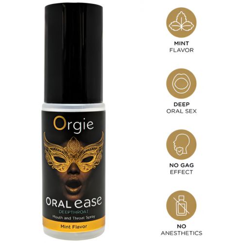 Охлаждающий оральный спрей Orgie Oral Ease Deepthroat со вкусом мяты 15 мл