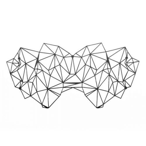 Маска маскарадная самоклеющаяся Bijoux Kristine черная