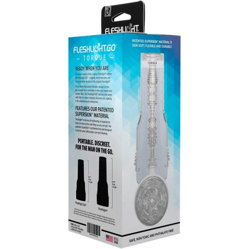 Прозрачная вагина-мастурбатор Fleshlight Crystal Go Torque