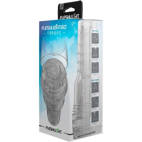 Прозрачная вагина-мастурбатор Fleshlight Crystal Go Torque