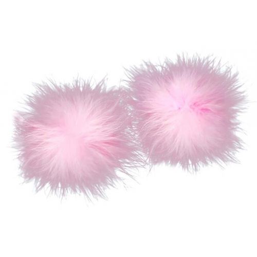 Пушистые пэстисы нежно-розовые