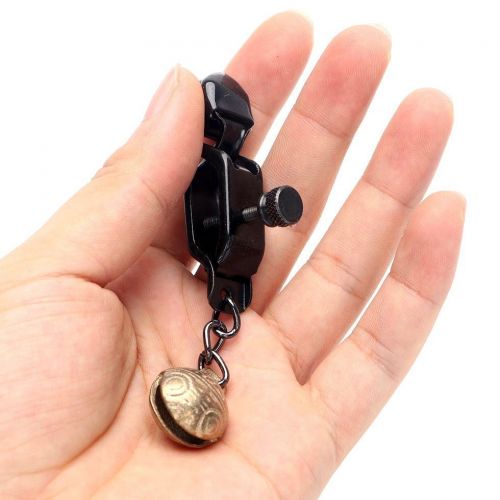 Черные зажимы на соски с бубенчиками