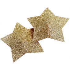Блестящие пэстисы-звезды золотого цвета