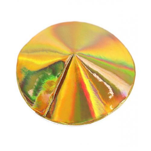 Золотые пэстисы с эффектом металлика