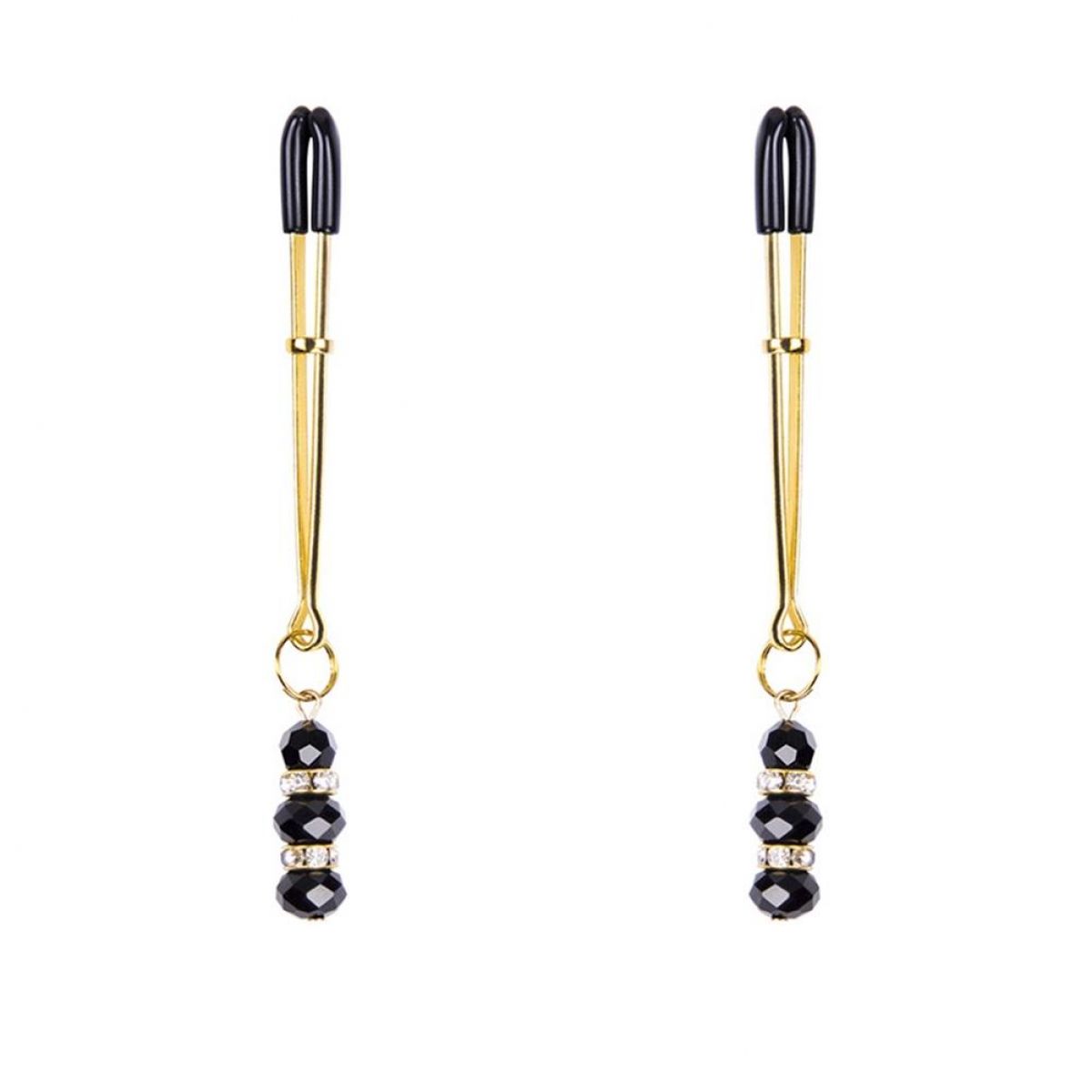 Зажимы для сосков с бусинами 