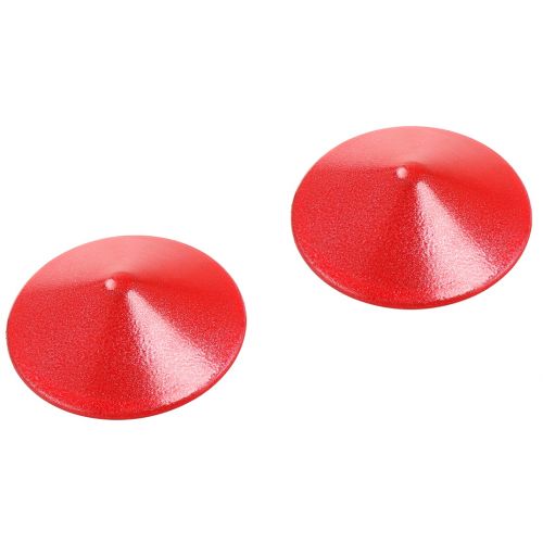 Красные металлические круглые пэстисы 