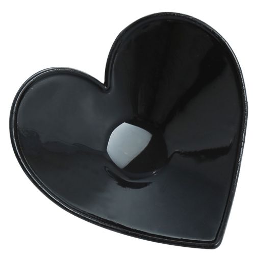 Черные металлические пэстисы сердечки