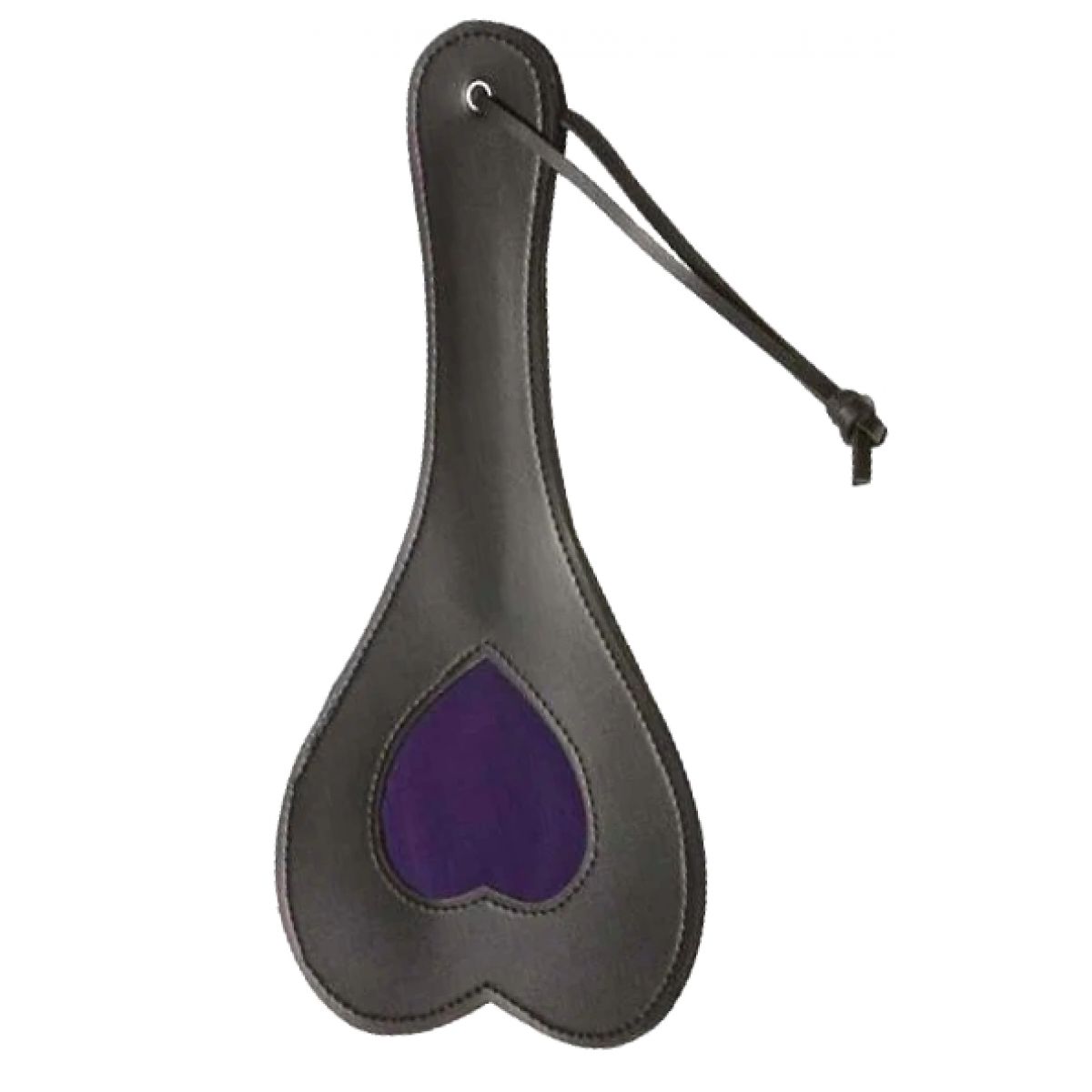 Черный пэдл с фиолетовым сердечком Allure Lingerie X-Play 29 см