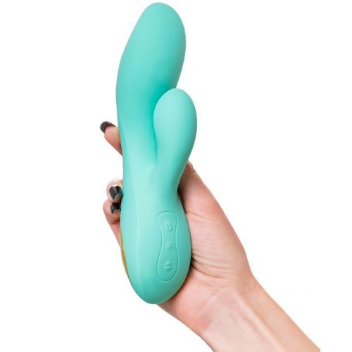 Перезаряжаемый вибратор с клиторальным стимулятором Eromantica Vivian