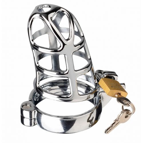 Мужской пояс верности из стали с диаметром запорного кольца 5 см