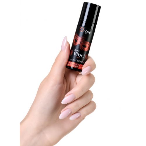 Гель для массажа Orgie Sexy Vibe Hot с разогревающим и вибрирующим эффектом, 15 мл