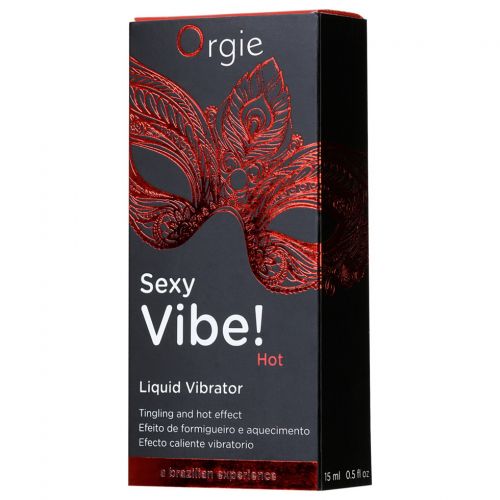 Гель для массажа Orgie Sexy Vibe Hot с разогревающим и вибрирующим эффектом, 15 мл