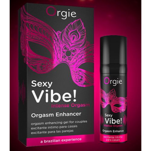 Стимулирующий гель-смазка Orgie Sexy Vibe Intense Orgasm с покалывающим, разогревающим и охлаждающим эффектом 15 мл
