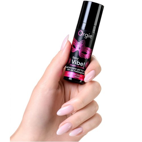 Стимулирующий гель-смазка Orgie Sexy Vibe Intense Orgasm с покалывающим, разогревающим и охлаждающим эффектом 15 мл