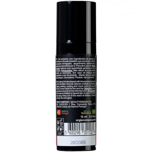 Стимулирующий гель-смазка Orgie Sexy Vibe Intense Orgasm с покалывающим, разогревающим и охлаждающим эффектом 15 мл