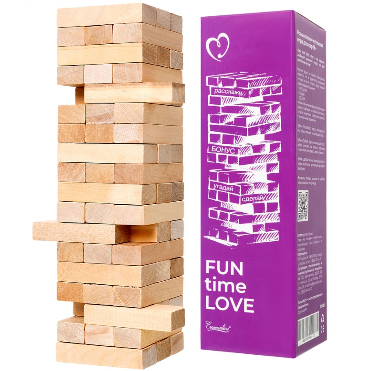 Игра для пар Падающая Башня Fun Time Love Eromantica