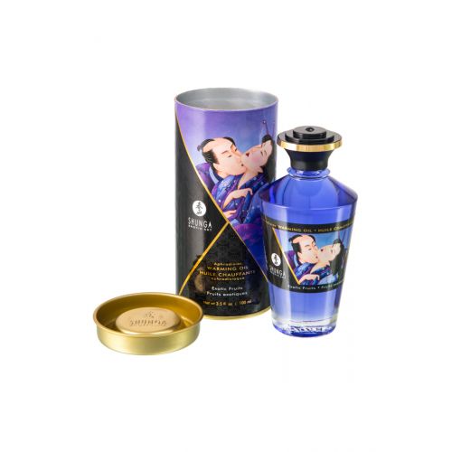 Массажное масло Shunga Экзотические фрукты 100 мл, разогревающее 