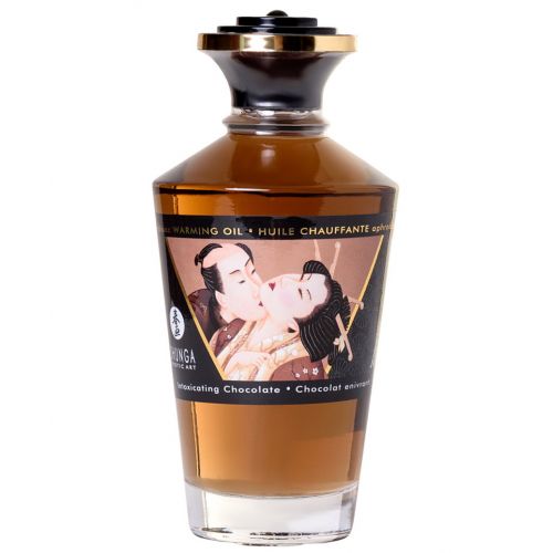 Массажное масло Shunga Пьянящий шоколад разогревающее, 100 мл