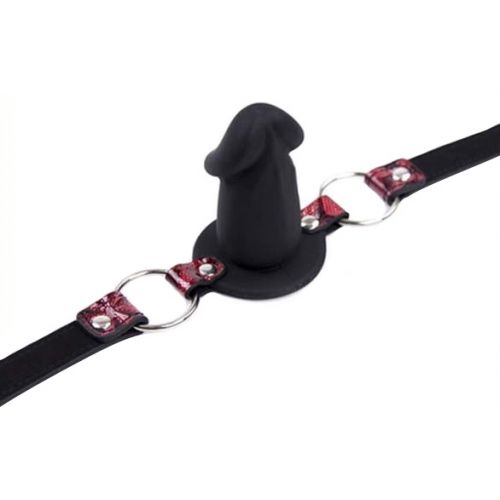 Кляп-фаллос на дизайнерском ремешке S