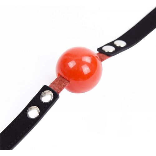 Черно-красный силиконовый кляп-шар