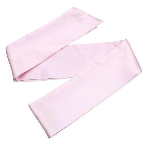 Нежно-розовая сатиновая маска-лента на глаза 