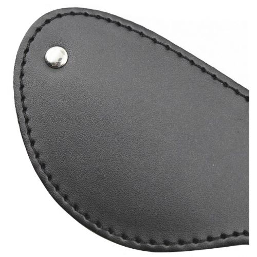 Черная БДСМ маска на глаза с меховой подкладкой