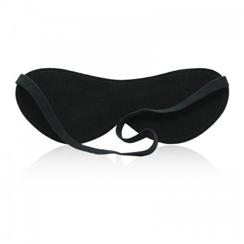 Черная маска на глаза с сердечками