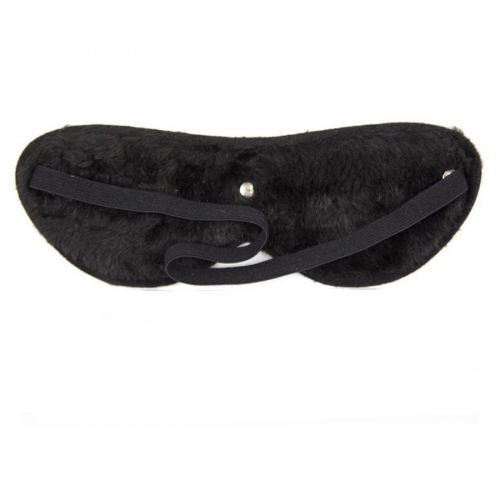 Маска на глаза черная с мягкой подкладкой