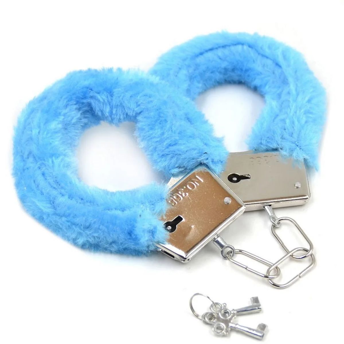 Наручники металлические Pipedream Furry Cuffs с мехом, черные PD3804-23/380423 - PipeDream - Наручники - Купить