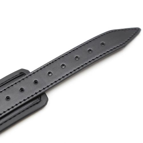 Матовые черные наручники с цепочкой