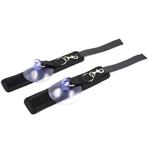 Черные фиксаторы для рук на присосках