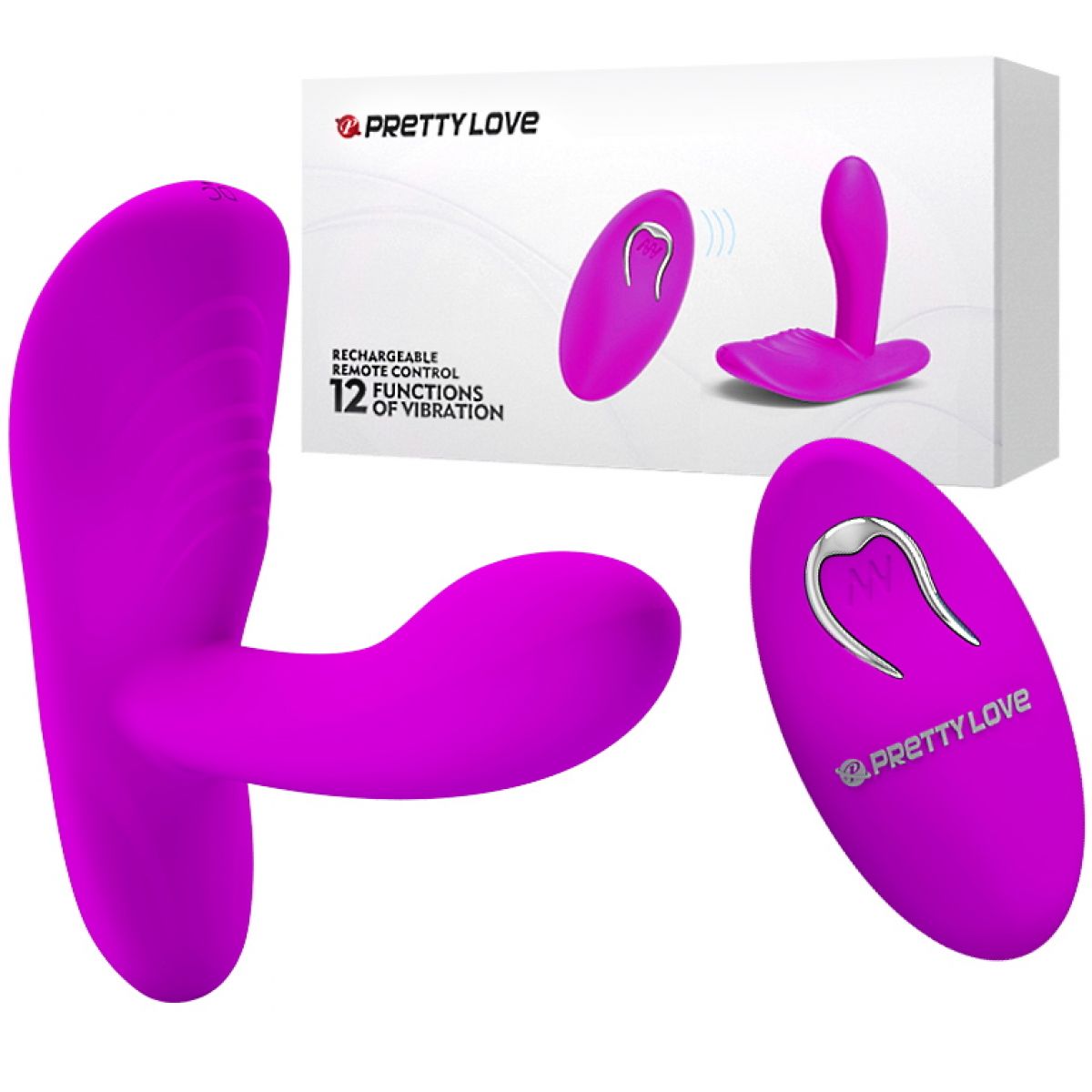 Вагинально-клиторальный стимулятор Pretty Love с дистанционным управлением