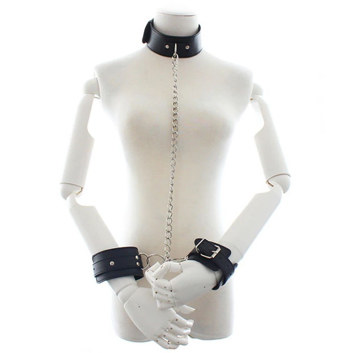 Ошейник с наручниками на цепи