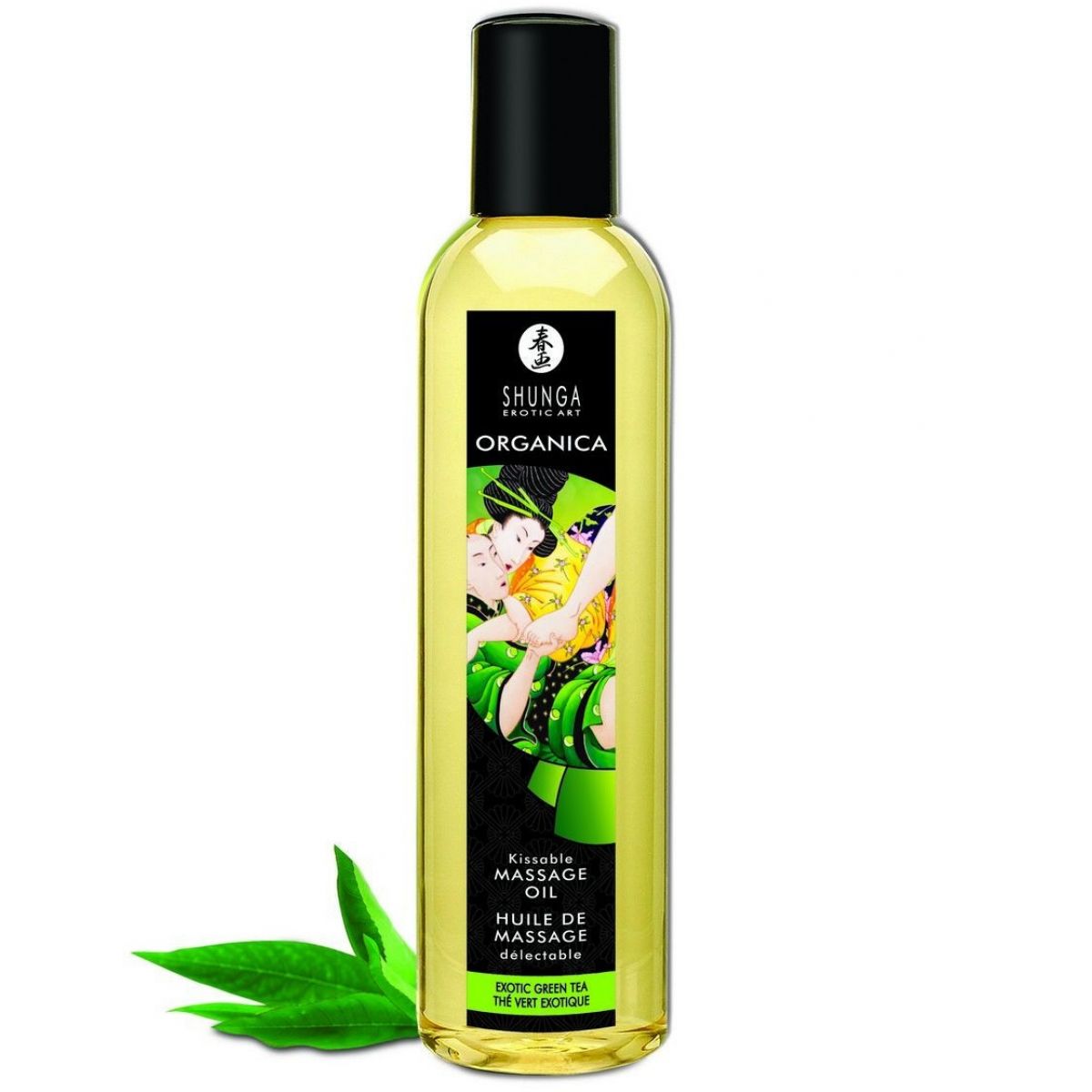 Возбуждающее массажное масло Shunga с зеленым чаем 250 мл