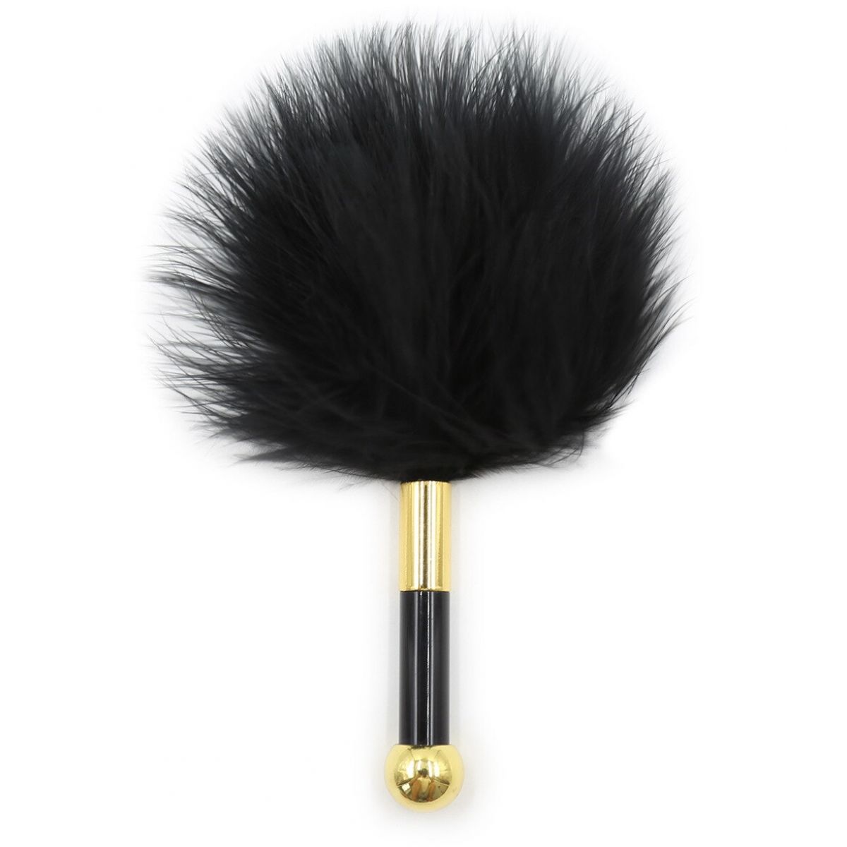 Эротический перьевой тиклер черного цвета