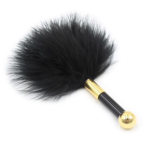 Эротический перьевой тиклер черного цвета