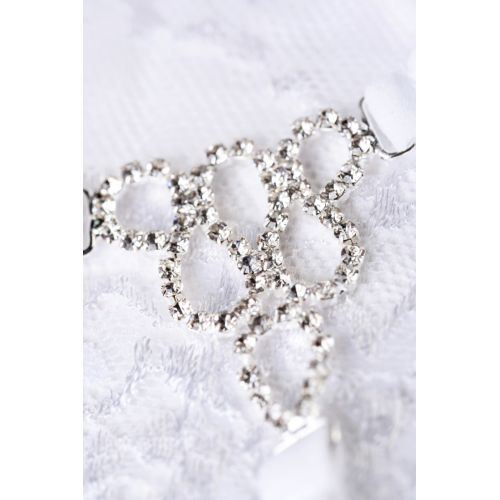 Трусики со стразами Joli Valerie белые OS