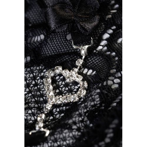 Трусики со стразами Joli Jamie черные OS