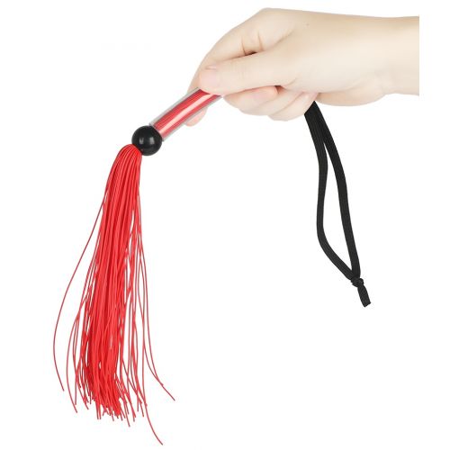 Небольшая плеть-флоггер красного цвета 38 см