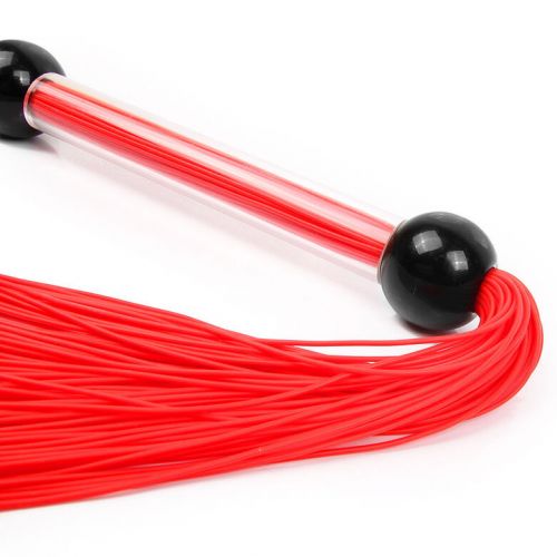 Небольшая плеть-флоггер красного цвета 38 см