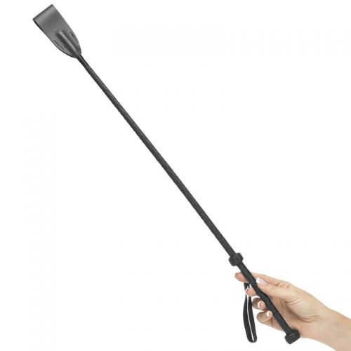 Черный стек из натуральной кожи 60 см