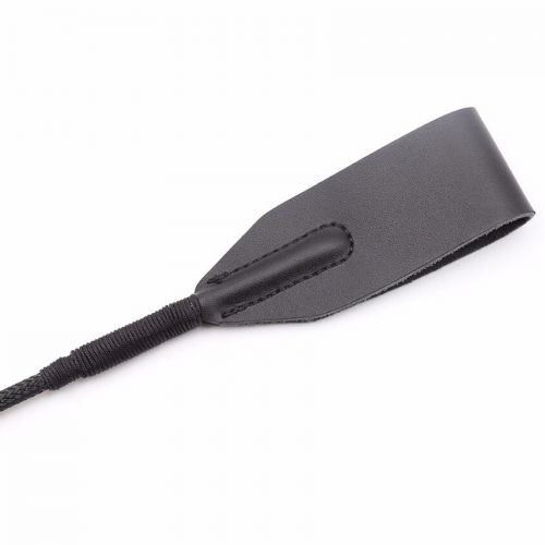 Черный стек из натуральной кожи 60 см