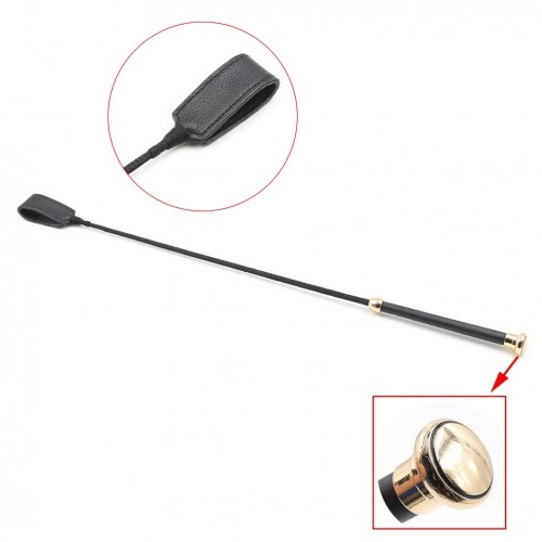 Дизайнерский стек с золотистой вставкой на ручке