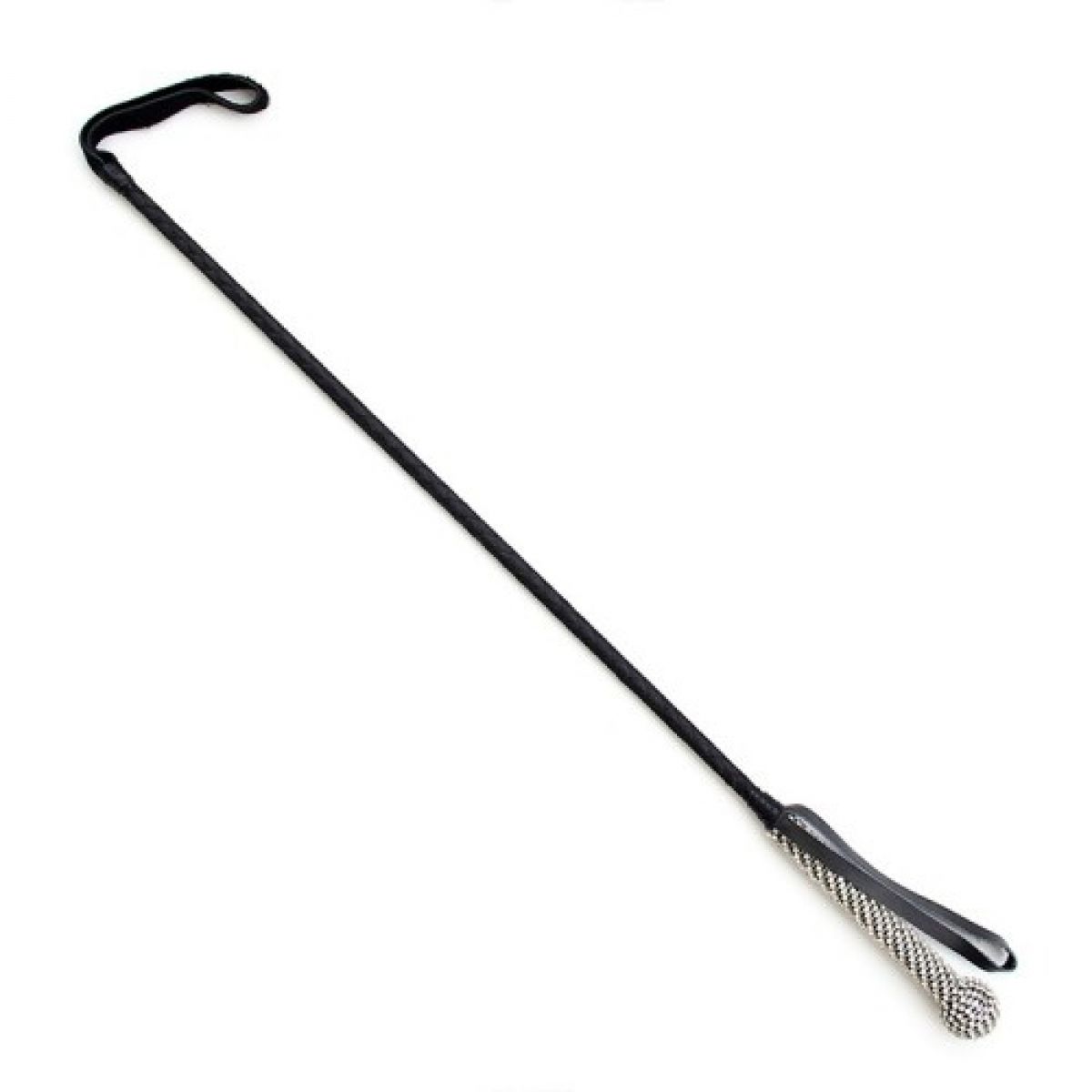 Стек с декорированной стразами рукоятью и хлестким наконечником