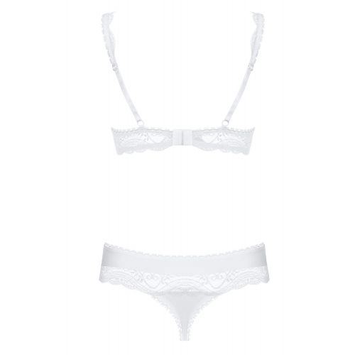 Белый комплект белья с кружевом Miamor S/M