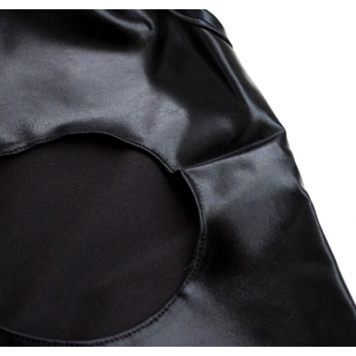 Сексуальное черное боди с открытой грудью