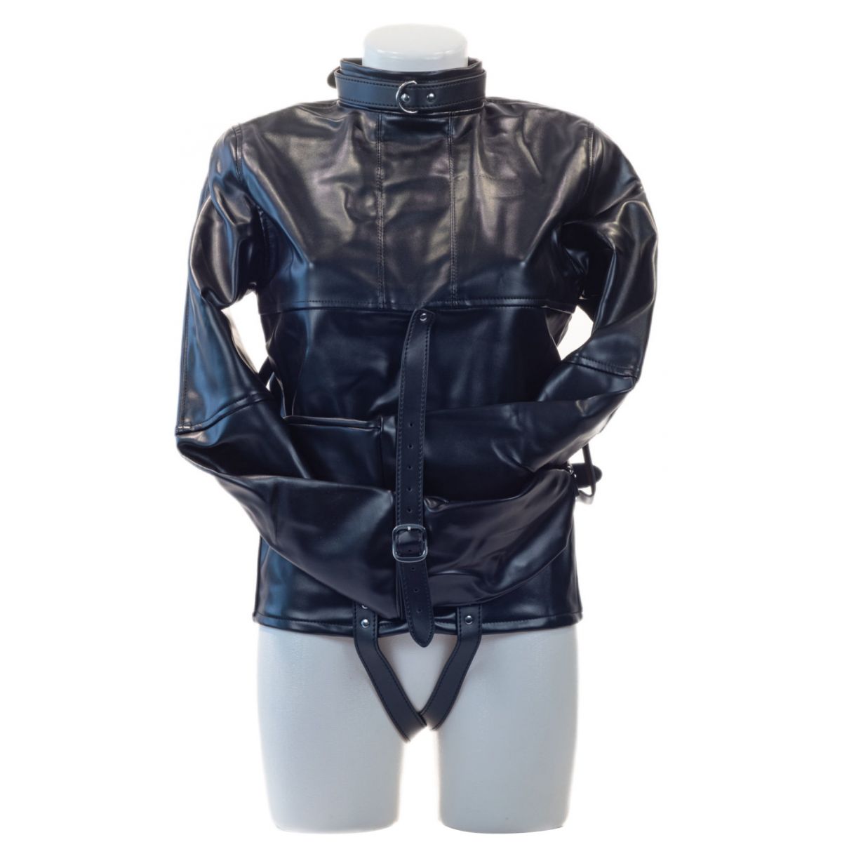 Женский смирительный жакет из искусственной кожи