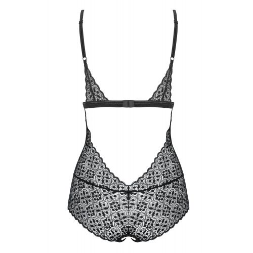 Кружевное черное боди Shibu L/XL