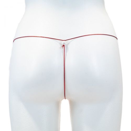 Стринги с бусинами и цепочками Red