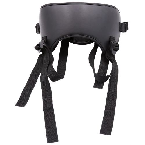 Черные текстильные трусики для страпона